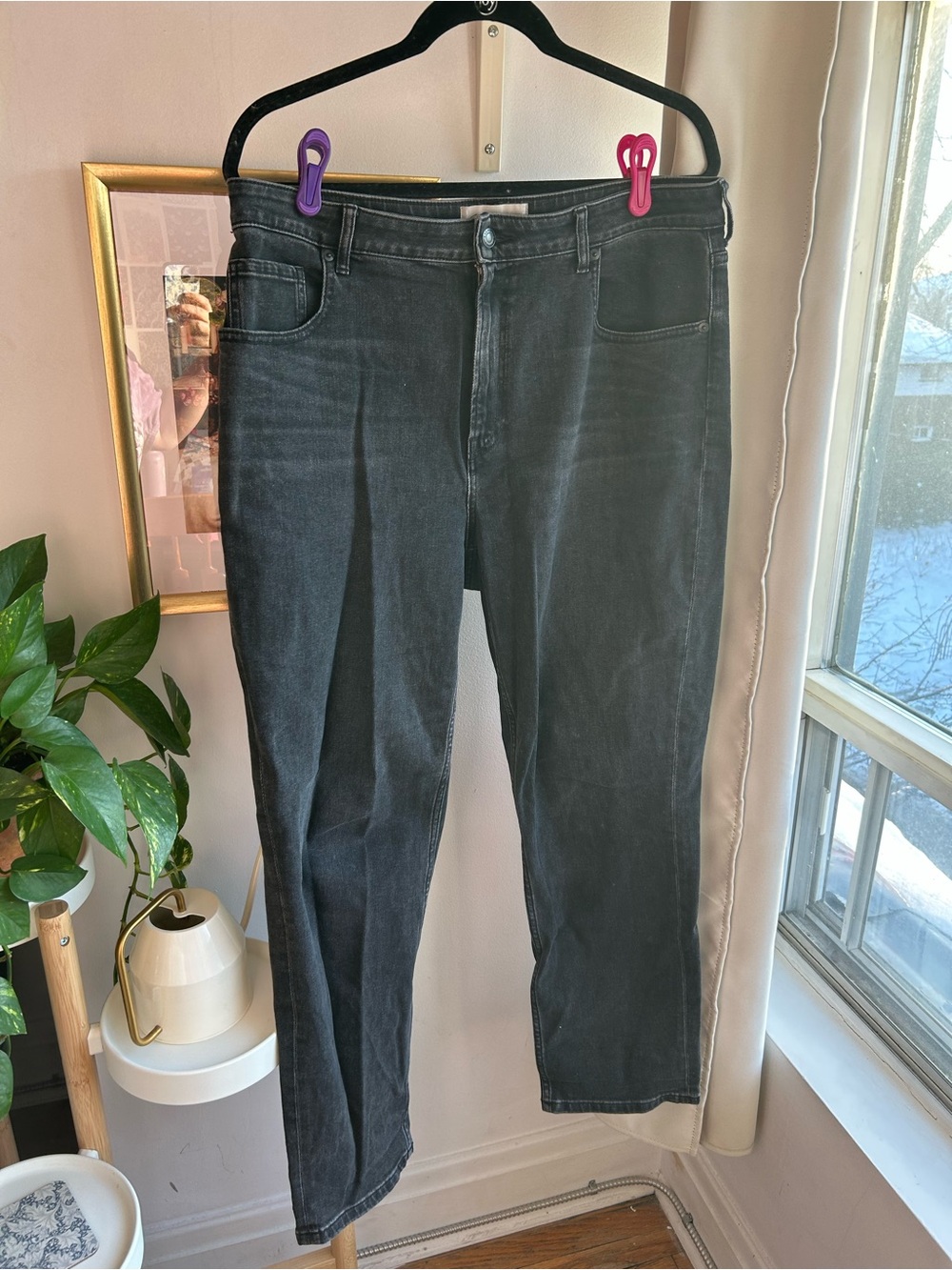 Everlane Black Curvy Cheeky Jean